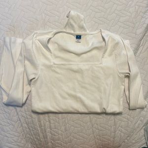 White long sleeve body suit